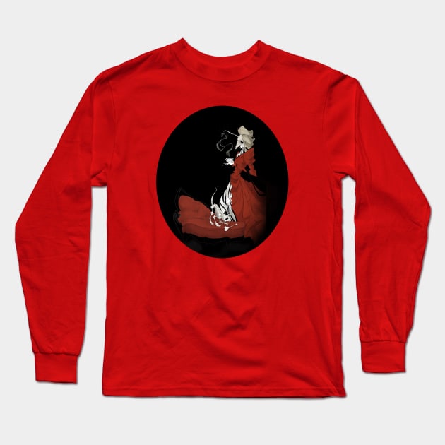 Skeleton Long Sleeve T-Shirt by Drea D. Illustrations